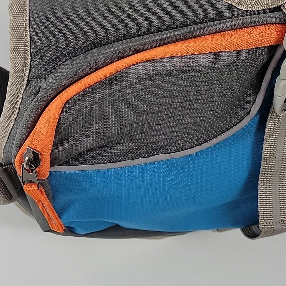Cesar Millan Blue and Orange Dog Backpack Large NWOT